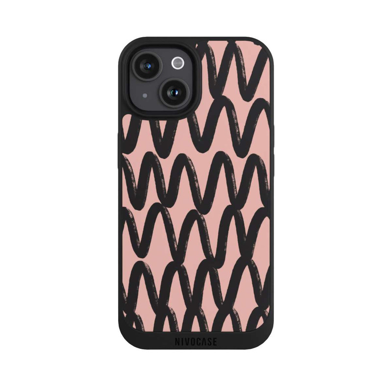iPhone 15 NIVOpure Zig Zag Noir