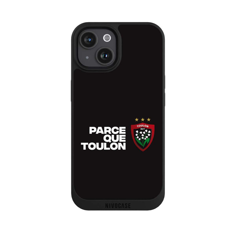 iPhone 15 NIVOpure RC Toulonnais PQT Noir