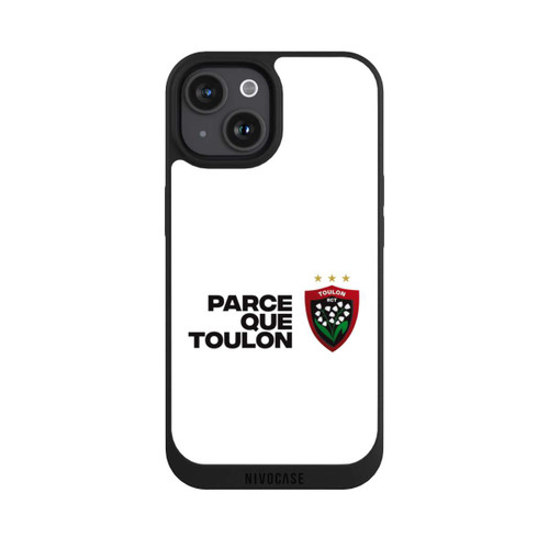 Apple iPhone 15 NIVOpure RC Toulonnais PQT Weiß