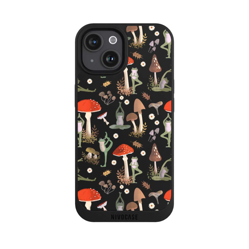 iPhone 15 NIVOpure Grenouilles Yoga & Champignons