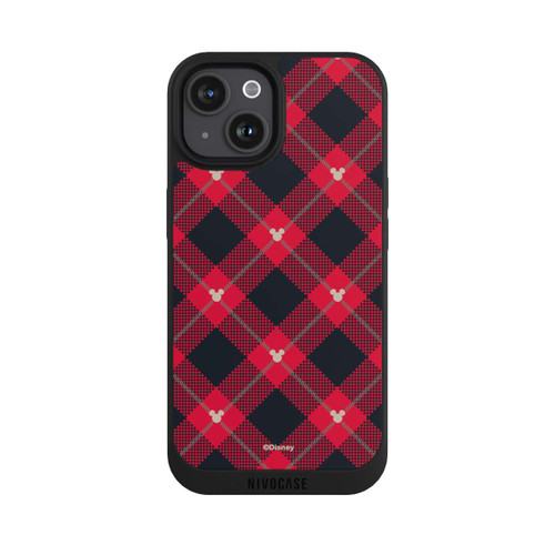 Apple iPhone 15 NIVOpure Mickey Weihnachtsmuster Rot