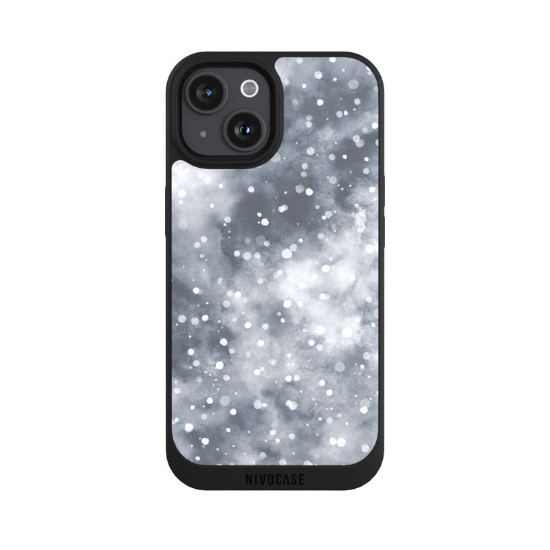 iPhone 15 NIVOpure Abstrakter Winterschneehimmel