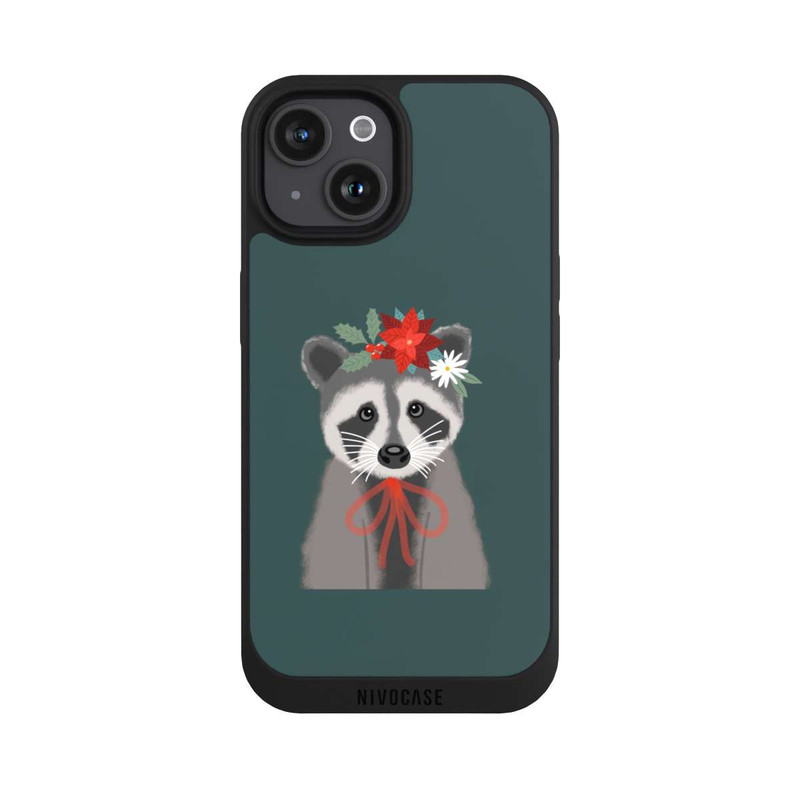iPhone 15 NIVOpure raton laveur de Noël
