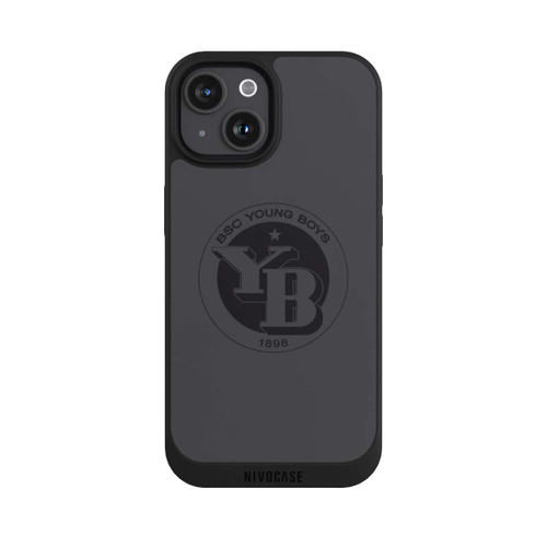Apple iPhone 15 NIVOpure BSC YB Logo Grau