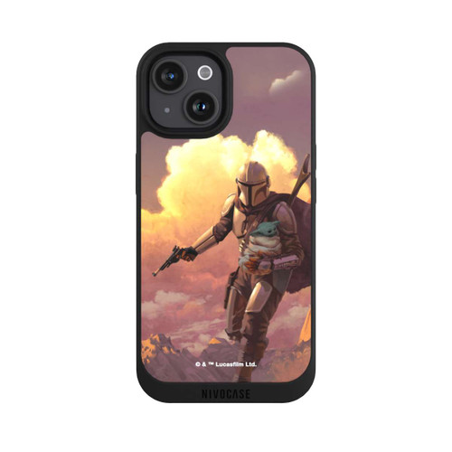 Apple iPhone 15 NIVOpure Der Mandalorianer und Grogu Sonnenguntergang Wolken