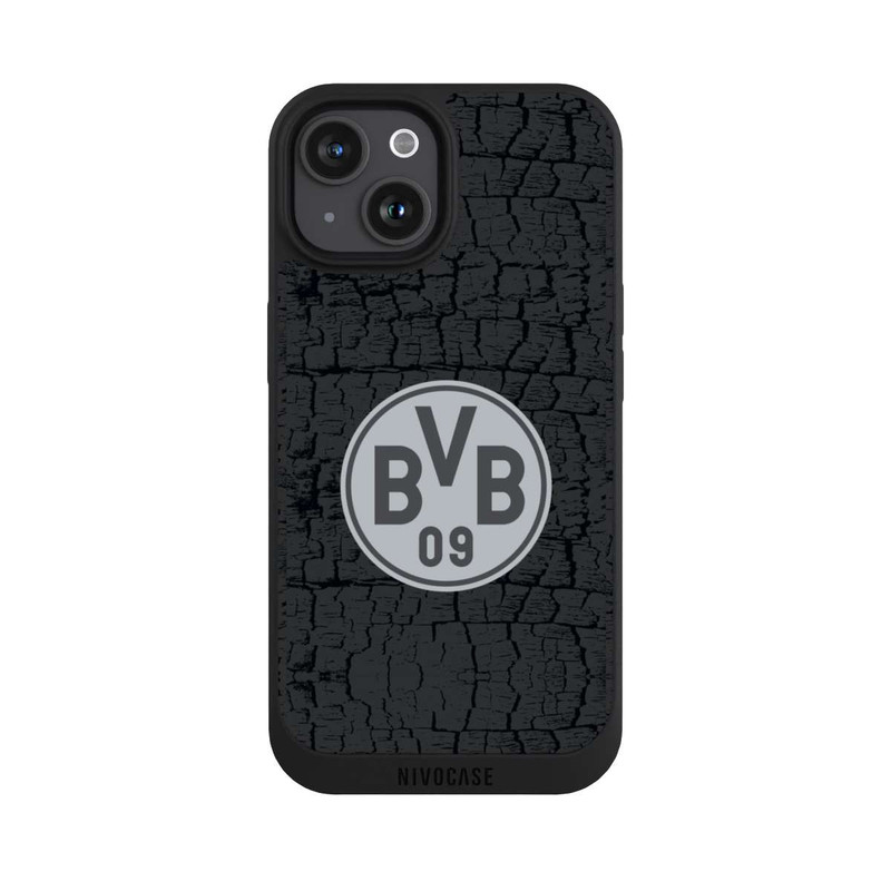 iPhone 15 NIVOpure BVB Trikot Kohle und Stahl