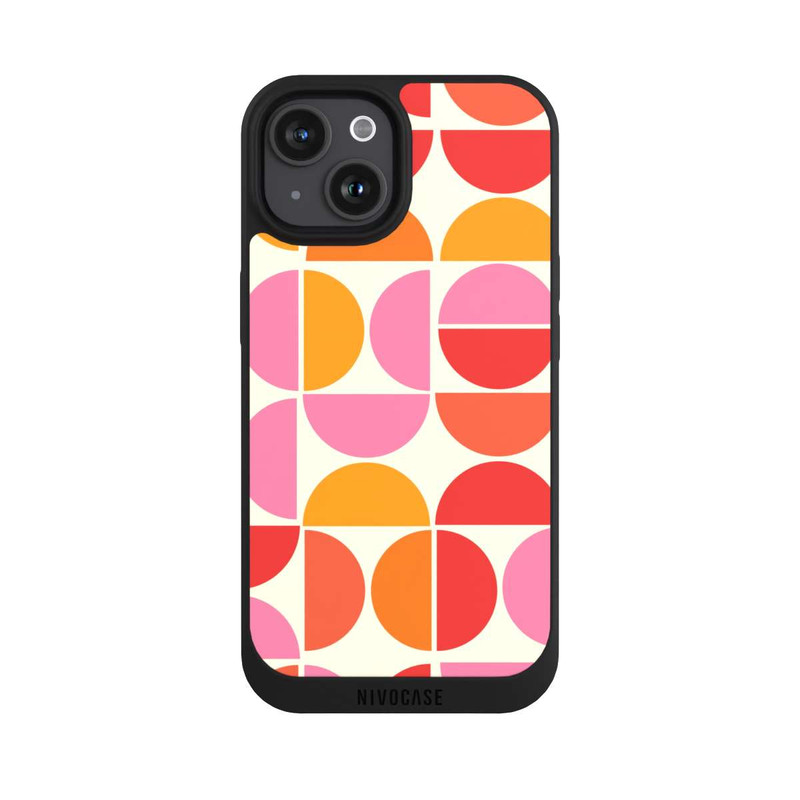 iPhone 15 NIVOpure Retro Trend Pattern Orange
