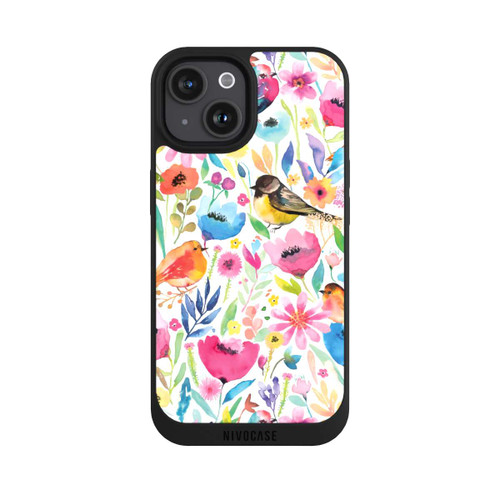 Apple iPhone 15 NIVOpure Whimsical Birds and Flowers