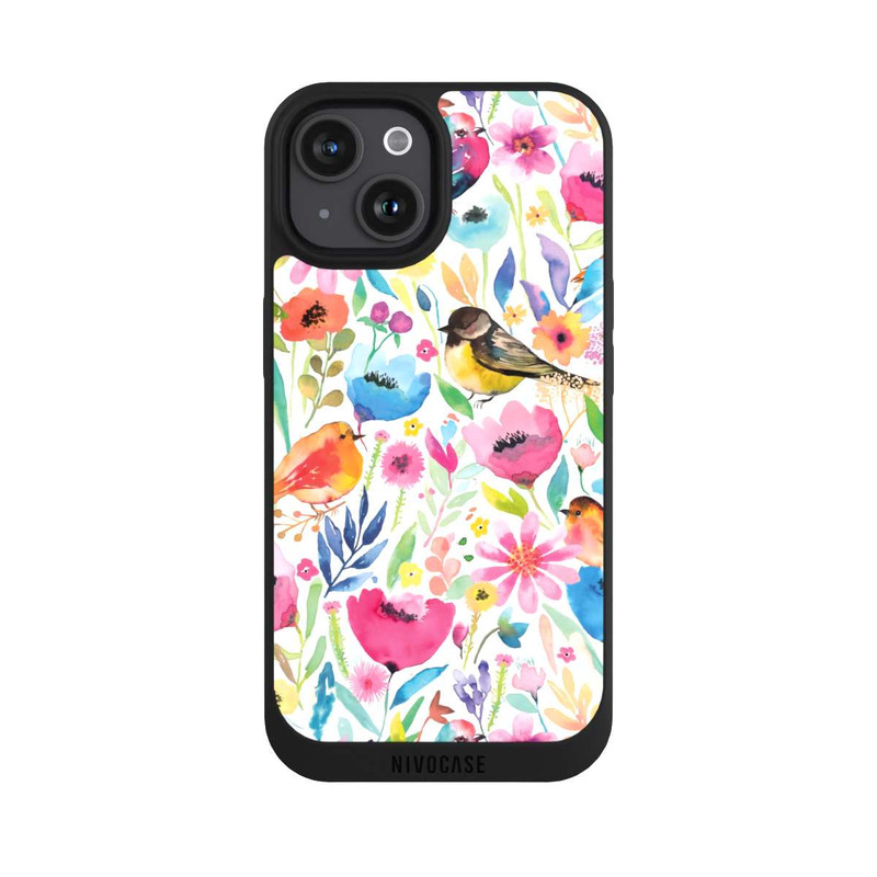 iPhone 15 NIVOpure Whimsical Birds and Flowers