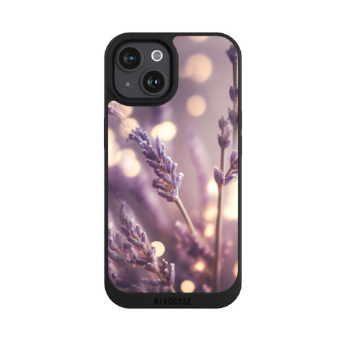 Apple iPhone 15 NIVOpure Lavender Close Up with AI