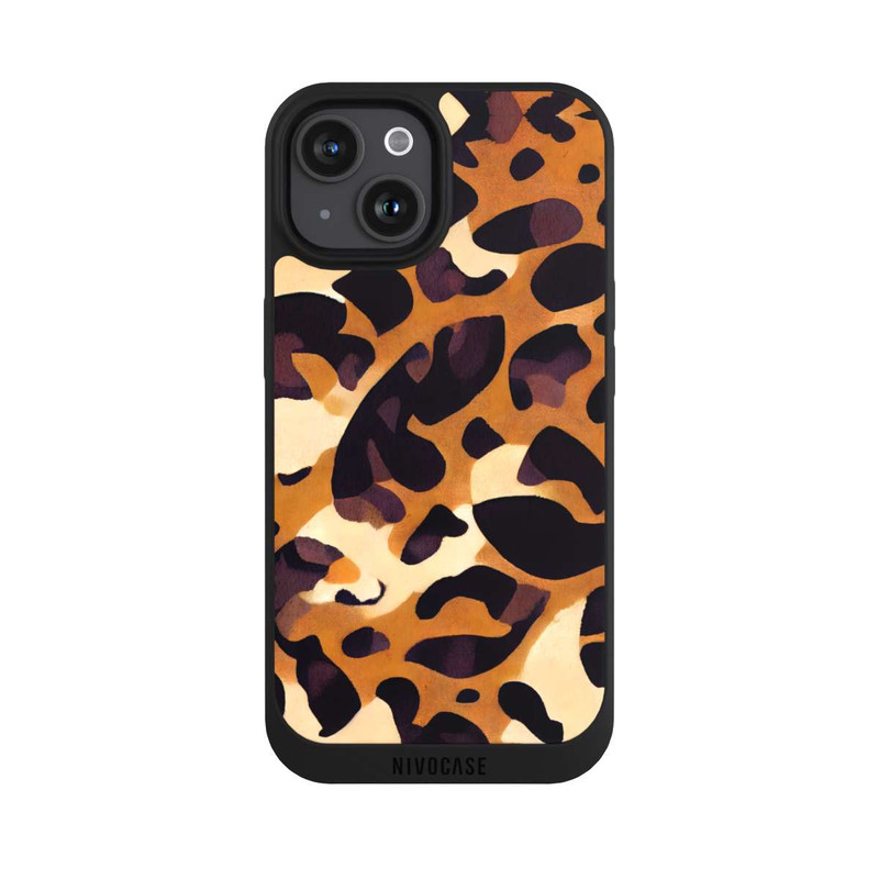 iPhone 15 NIVOpure motif lion marron clair