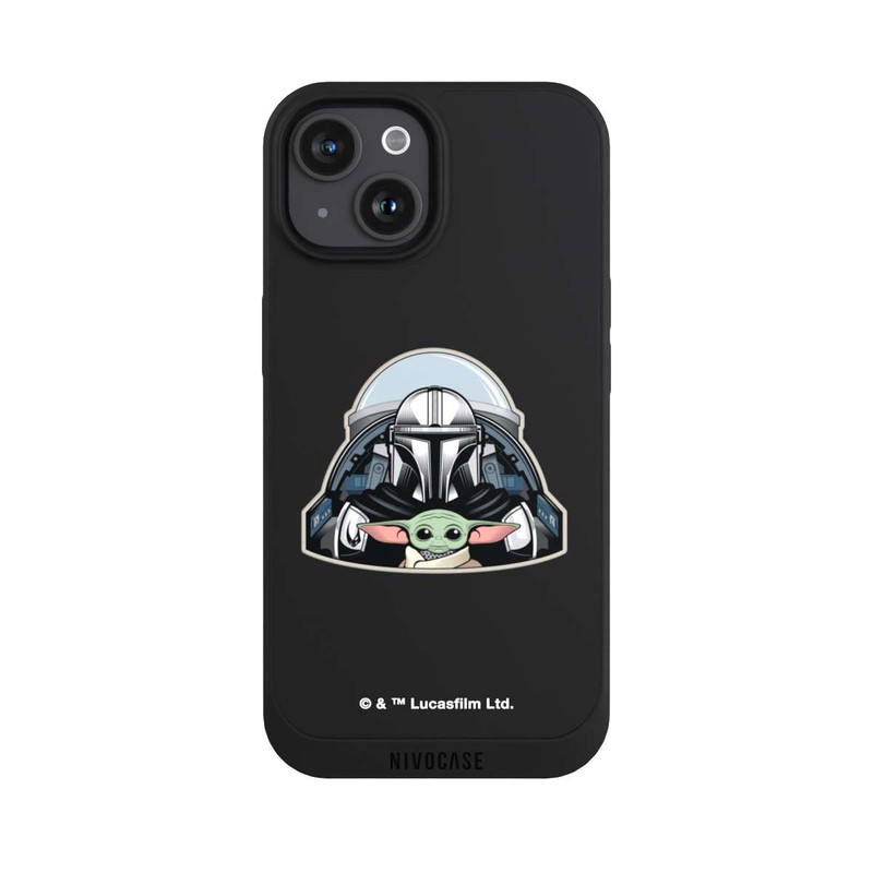 iPhone 15 NIVOpure Mando et Grogu Transparent