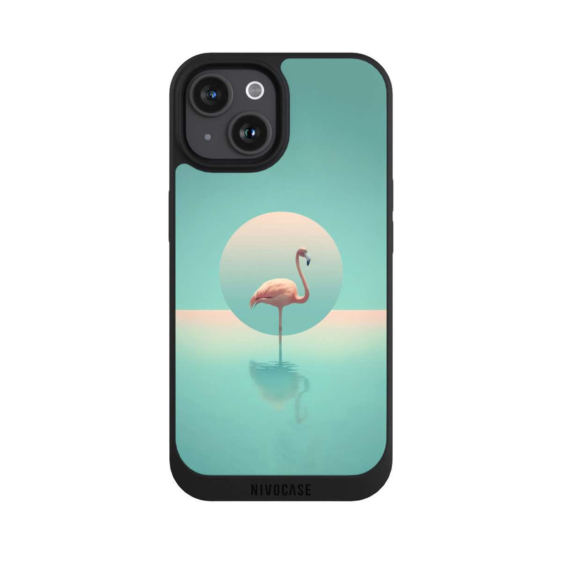 iPhone 15 NIVOpure Flamant dans la piscine
