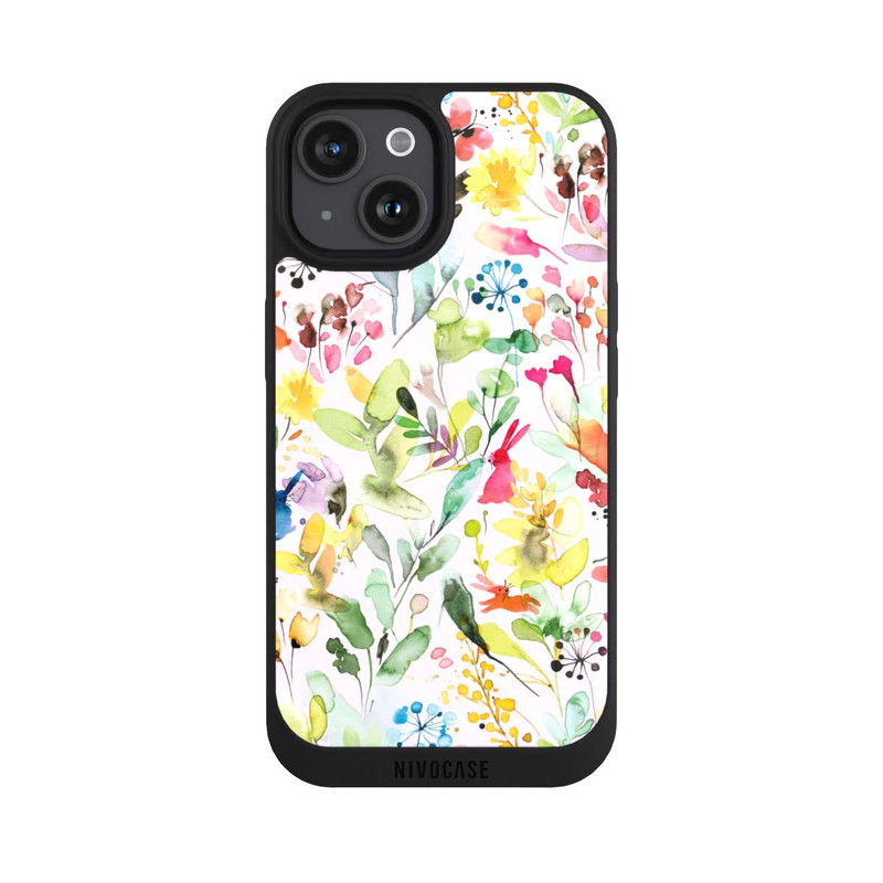 iPhone 15 NIVOpure Wild Flowers Meadow Pink