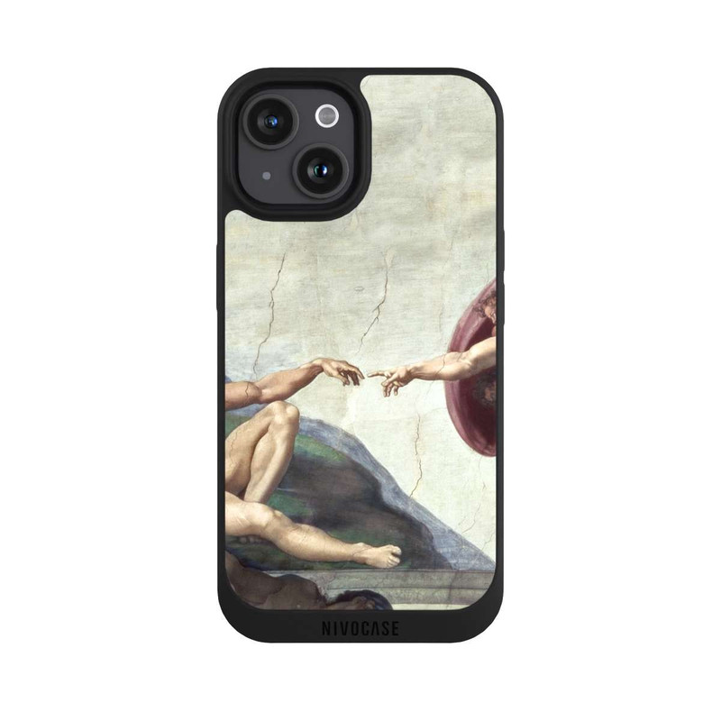 iPhone 15 NIVOpure La Création d'Adam-Michel-Ange (Buonarroti)