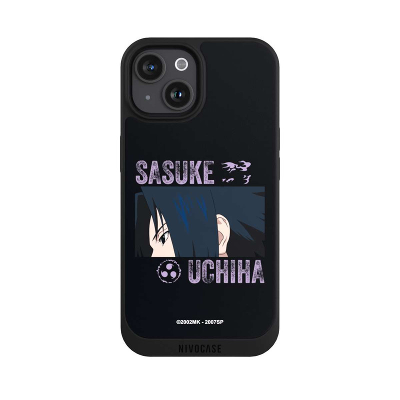 iPhone 15 NIVOpure Sasuke Uchiha Gros plan