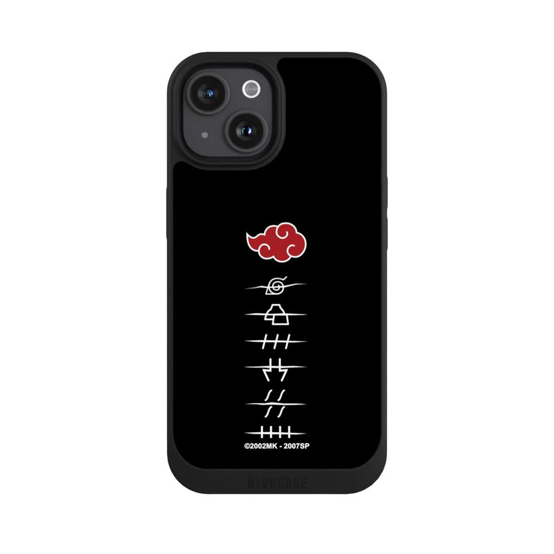 iPhone 15 NIVOpure Symboles des membres de l'Akatsuki noirs