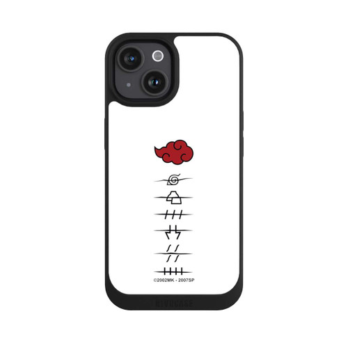 Apple iPhone 15 NIVOpure Akatsuki Mitgliedersymbole Weiß