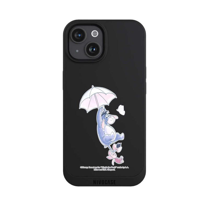 iPhone 15 NIVOpure Winnie Pooh Eeyeore Find Happiness Transparent