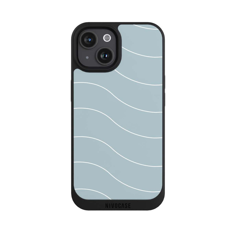 iPhone 15 NIVOpure Trendy Lines White Green