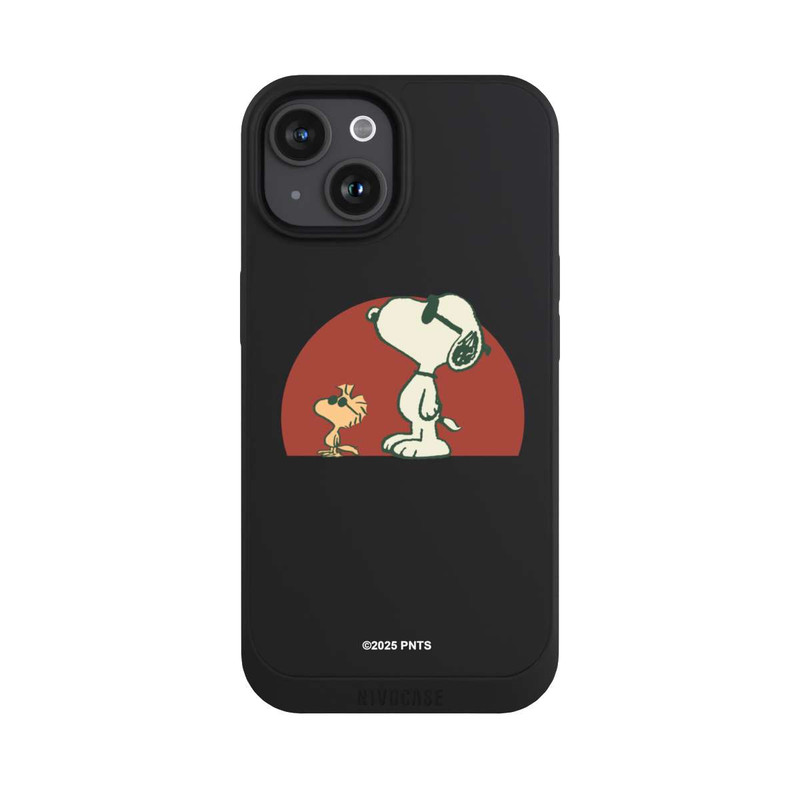 iPhone 15 NIVOpure Snoopy Woodstock Far Out transparent
