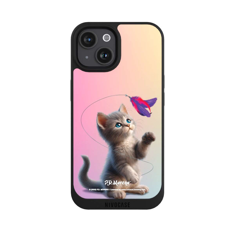 iPhone 15 NIVOpure Playing Cat with Feather