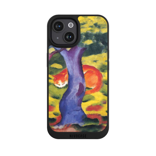 Apple iPhone 15 NIVOpure Cat Behind Tree by Franz Marc