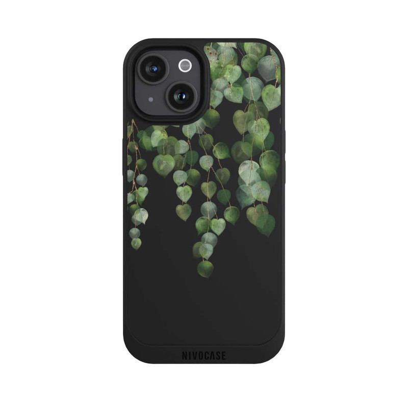 iPhone 15 NIVOpure Eucalyptus Hanging Watercolor Transparent