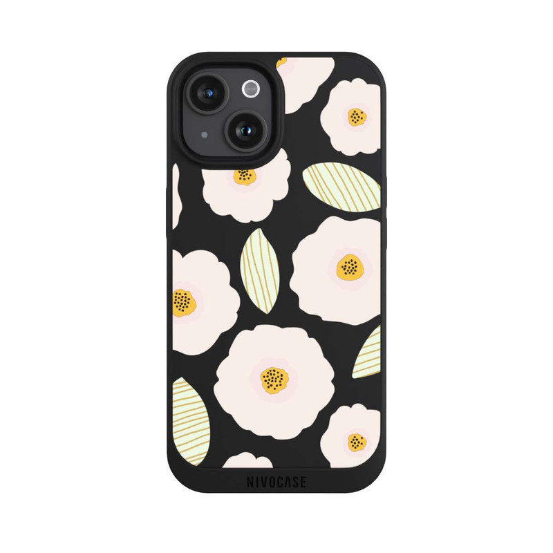 iPhone 15 NIVOpure Simple Pastell Flowers Light Transparent