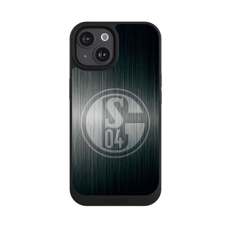 iPhone 15 NIVOpure Schalke 04 Metall Look