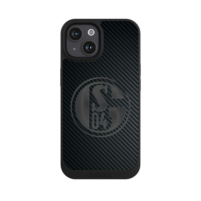 iPhone 15 NIVOpure Schalke 04 Carbon Look