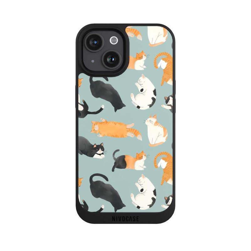iPhone 15 NIVOpure Cats Pattern