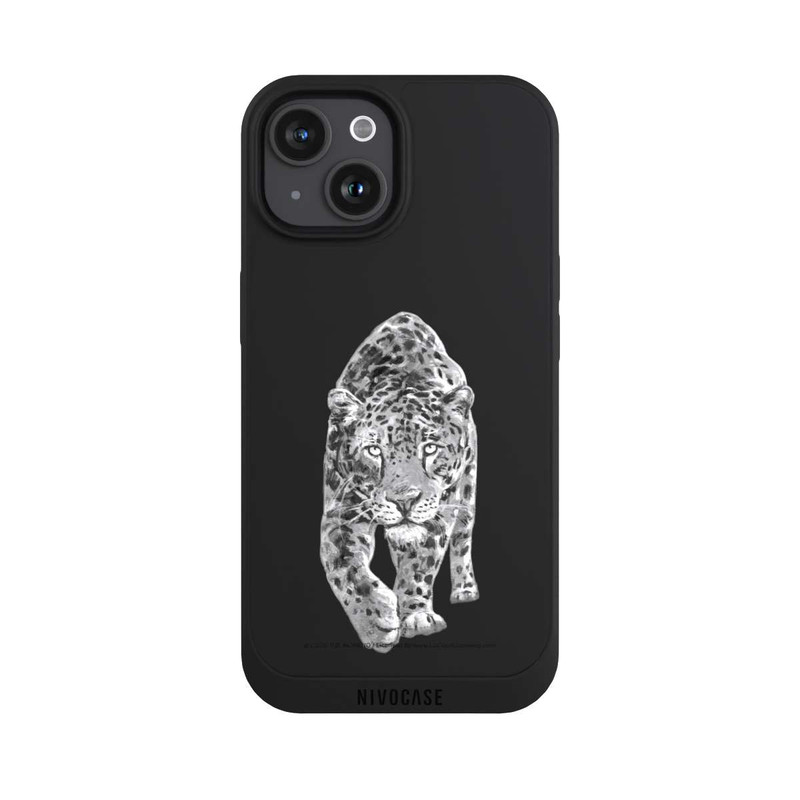 iPhone 15 NIVOpure Léopard transparent