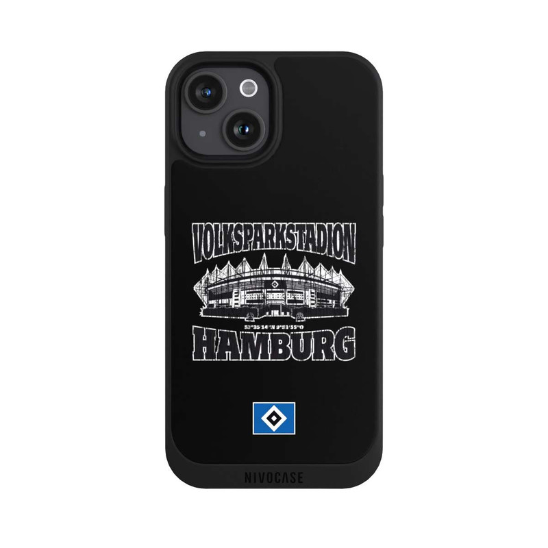 iPhone 15 NIVOpure HSV Volksparkstadion Schwarz
