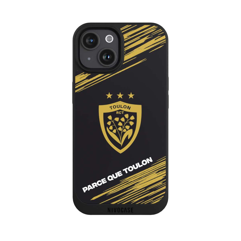 iPhone 15 NIVOpure RCT Logo Gold Monochrom