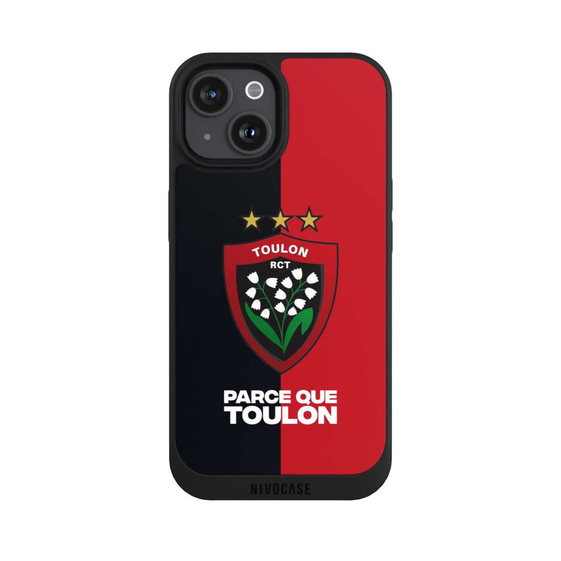 iPhone 15 NIVOpure RCT Logo Rouge Noir