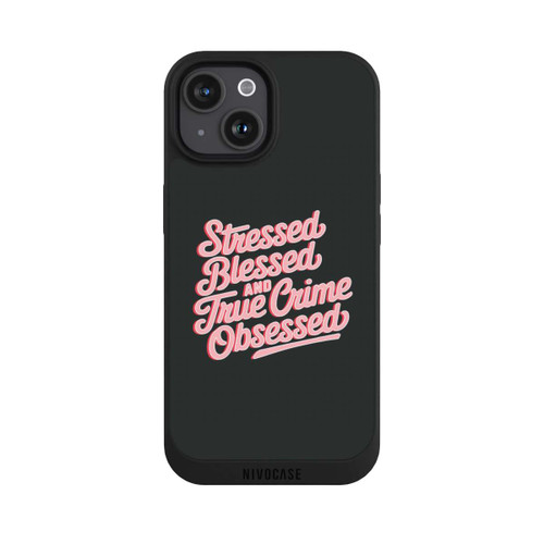 Apple iPhone 15 NIVOpure Stressed Blessed and True Crime Obsessed