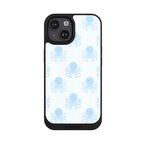 Apple iPhone 15 NIVOpure Blue Watercolor Octopus