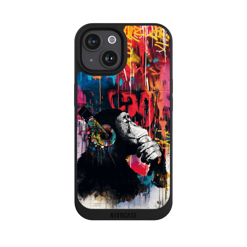 iPhone 15 NIVOpure Chimp Blue Streetart