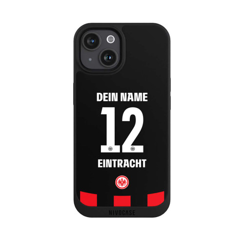 Apple iPhone 15 NIVOpure Eintracht Frankfurt Trikot Personalisierbar 25-26