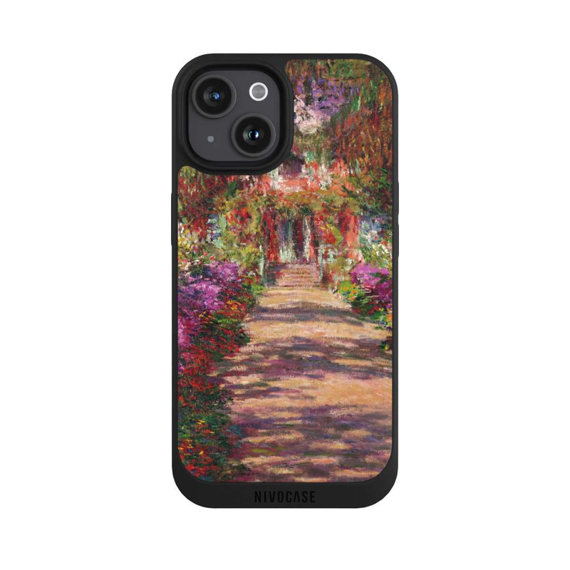 iPhone 15 NIVOpure Eine Allee in Monets Garten in Giverny by Claude Monet