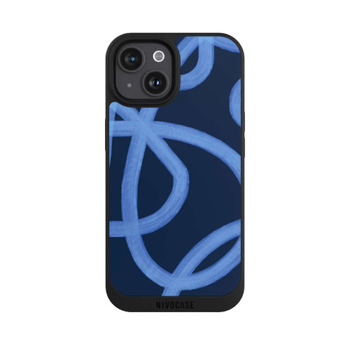 Apple iPhone 15 NIVOpure Laced Up Tones of Blue