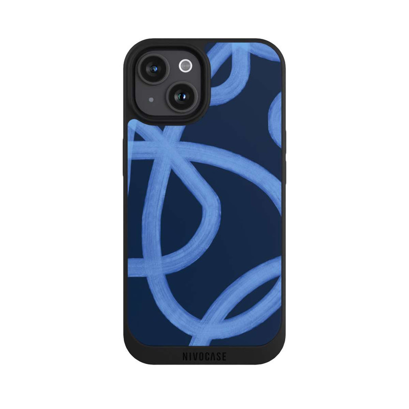 iPhone 15 NIVOpure Laced Up Tones of Blue