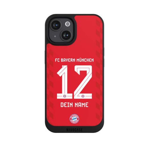 Apple iPhone 15 NIVOpure FC Bayern München Trikot Personalisierbar 25-26