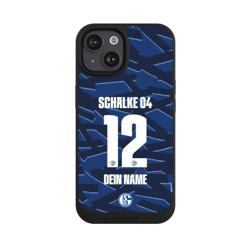 Apple iPhone 15 NIVOpure Schalke 04 Trikot Personalisierbar 25-26