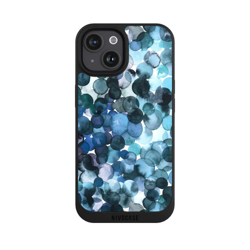 Apple iPhone 15 NIVOpure Blätterzauber Blau