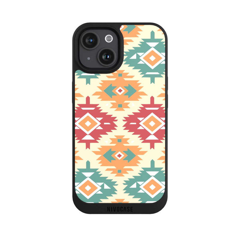 iPhone 15 NIVOpure Modern Tribal Boho Aztec Geometric Design 1