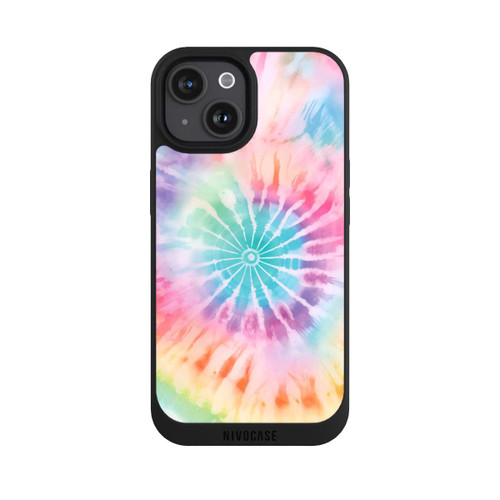 Apple iPhone 15 NIVOpure Rainbow Color Tie Dye 