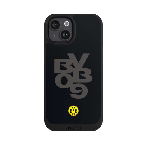 Apple iPhone 15 NIVOpure BVB09 Grau Schwarz
