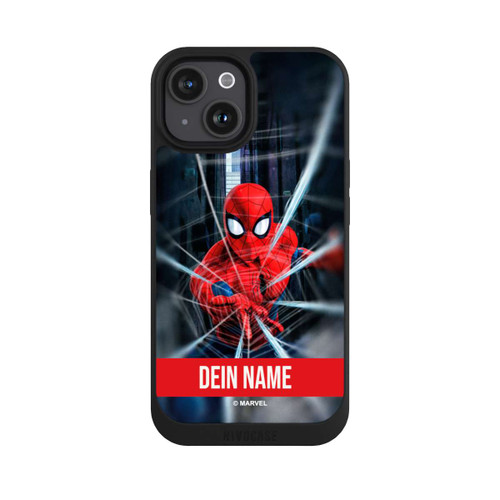 Apple iPhone 15 NIVOpure Spiderman Webs in Action Personalisierbar